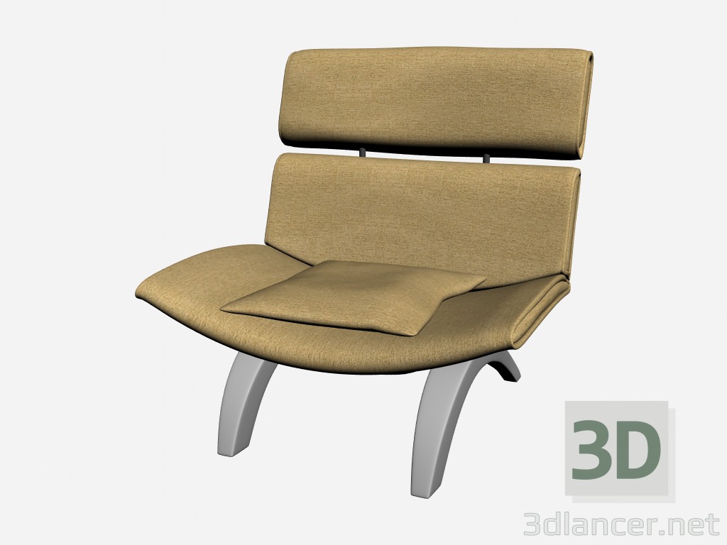 modello 3D Poltrona 1 nerman - anteprima