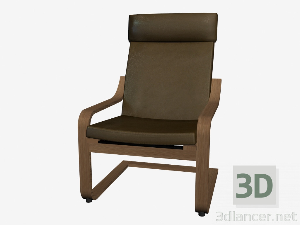 modèle 3D Fauteuil poang 1 - preview