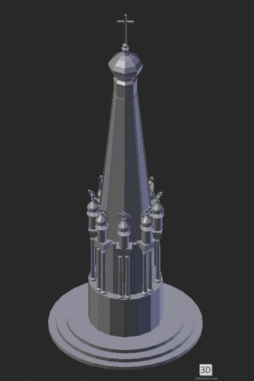 Modelo 3d Maloyaroslavets. O monumento de 1812 - preview