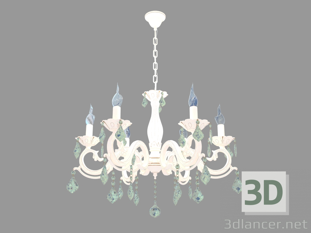 3d model BRONZE chandelier (ARM245-06-W) - preview