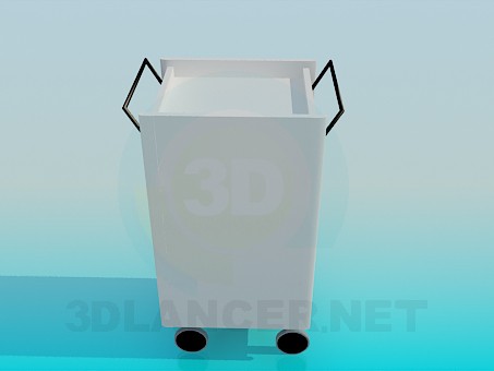 3D modeli Trolley hastane - önizleme