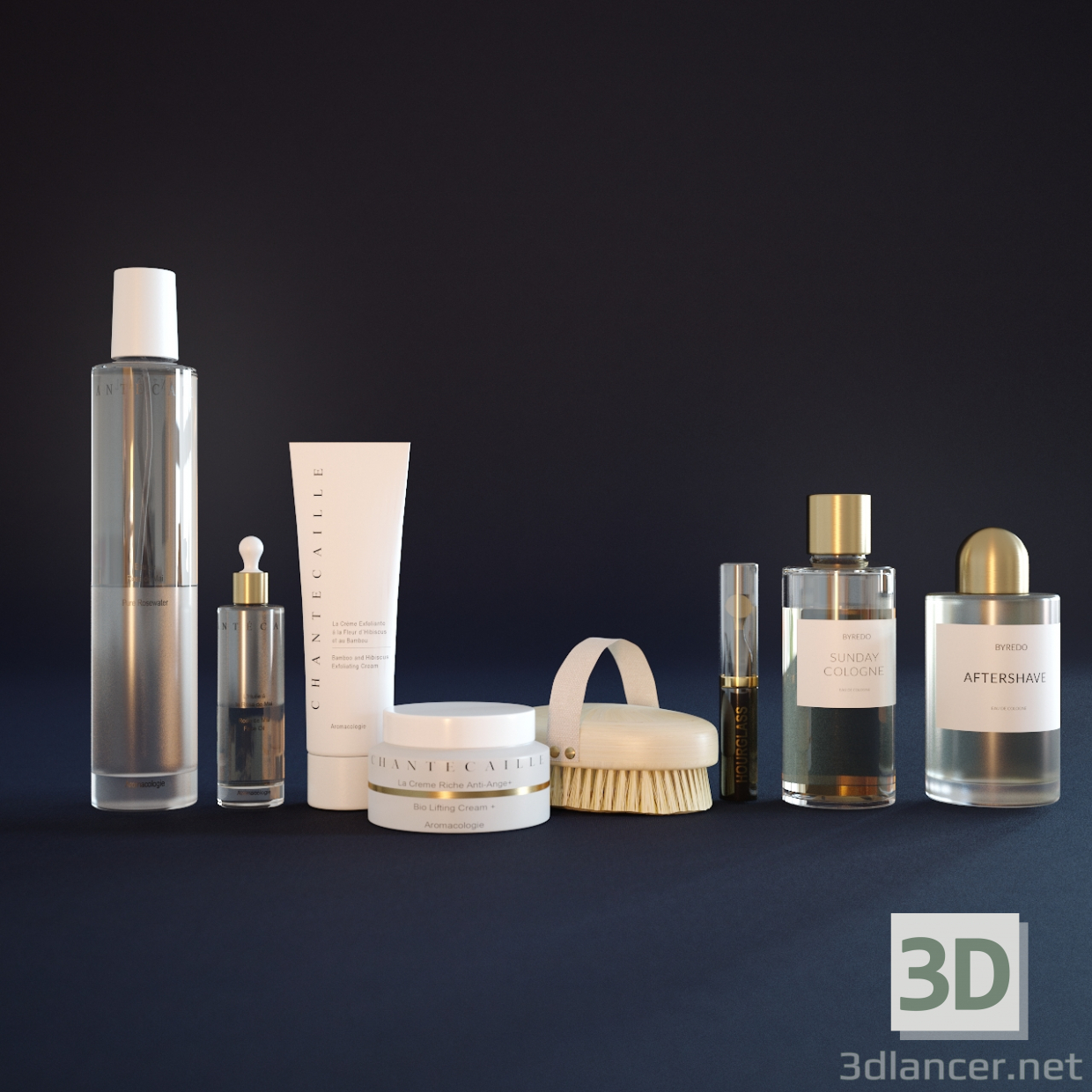 modèle 3D produits de beauté - preview