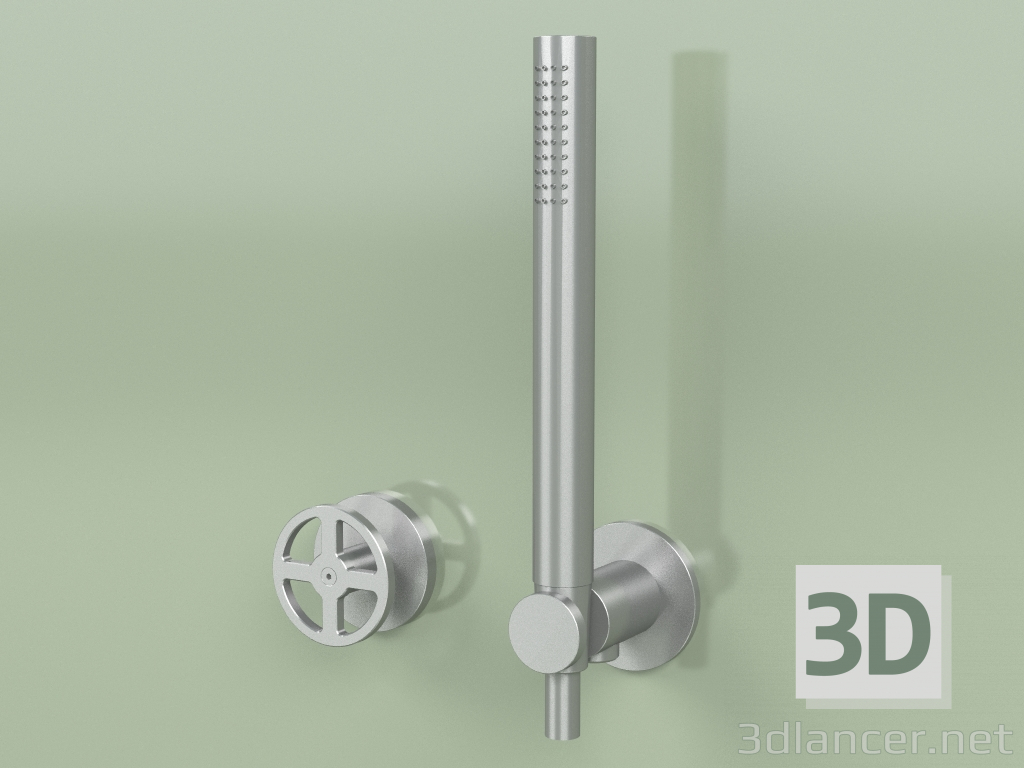 Modelo 3d Conjunto de misturador de banheira hidro-progressivo com chuveiro de mão (20 58, AS) - preview