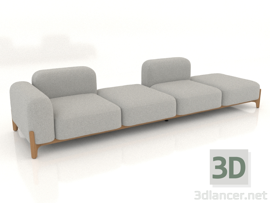 3d model Sofá modular (composición 17) - vista previa