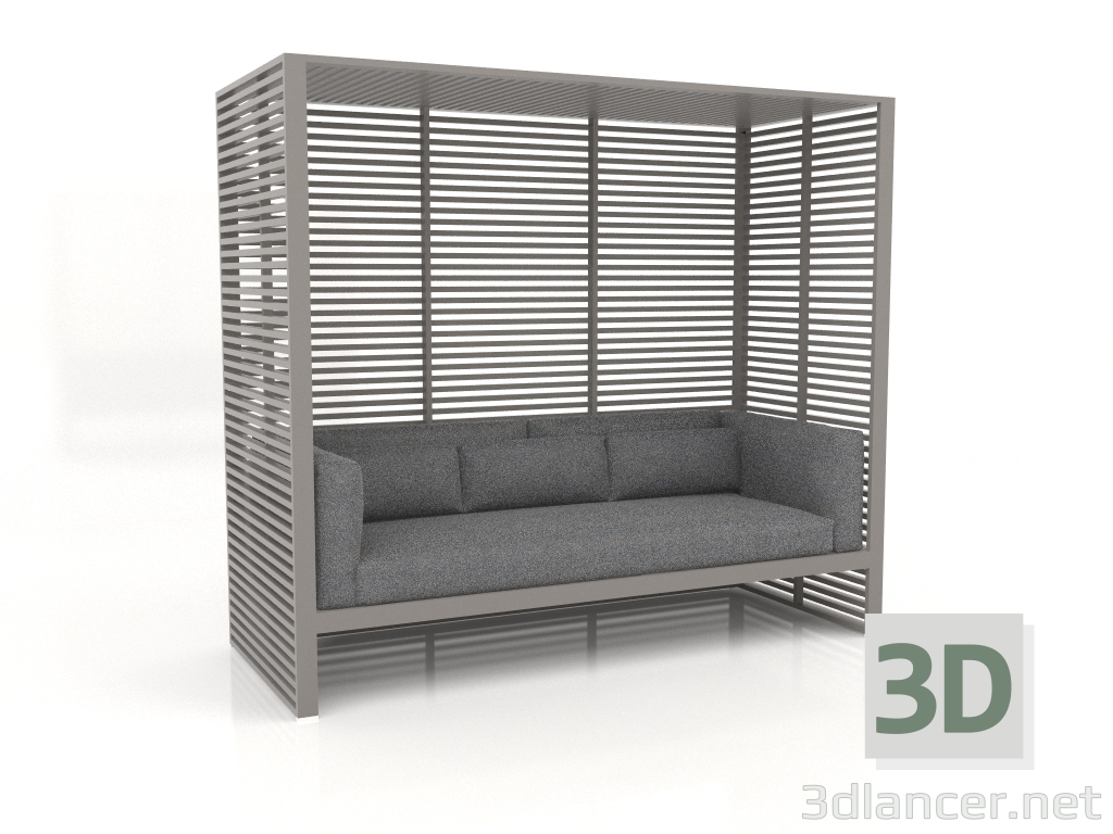 modèle 3D Canapé Al Fresco avec structure en aluminium (gris quartz) - preview