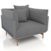 3d model Armchair (Anthracite) - preview