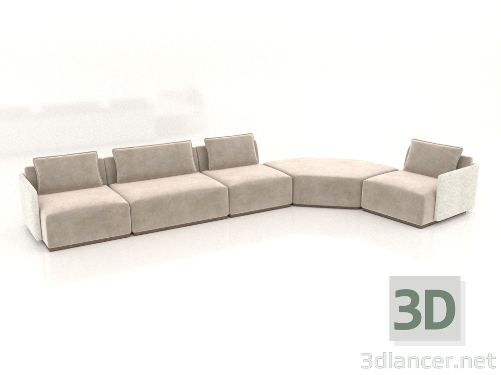 modèle 3D Canapé DOMUS n° 2 - preview modèle 3D Canapé DOMUS n° 2 - preview