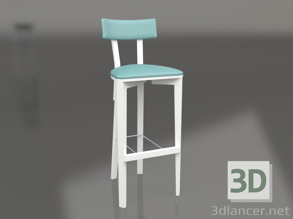 3d model Rectangle bar stool (option 11) - preview