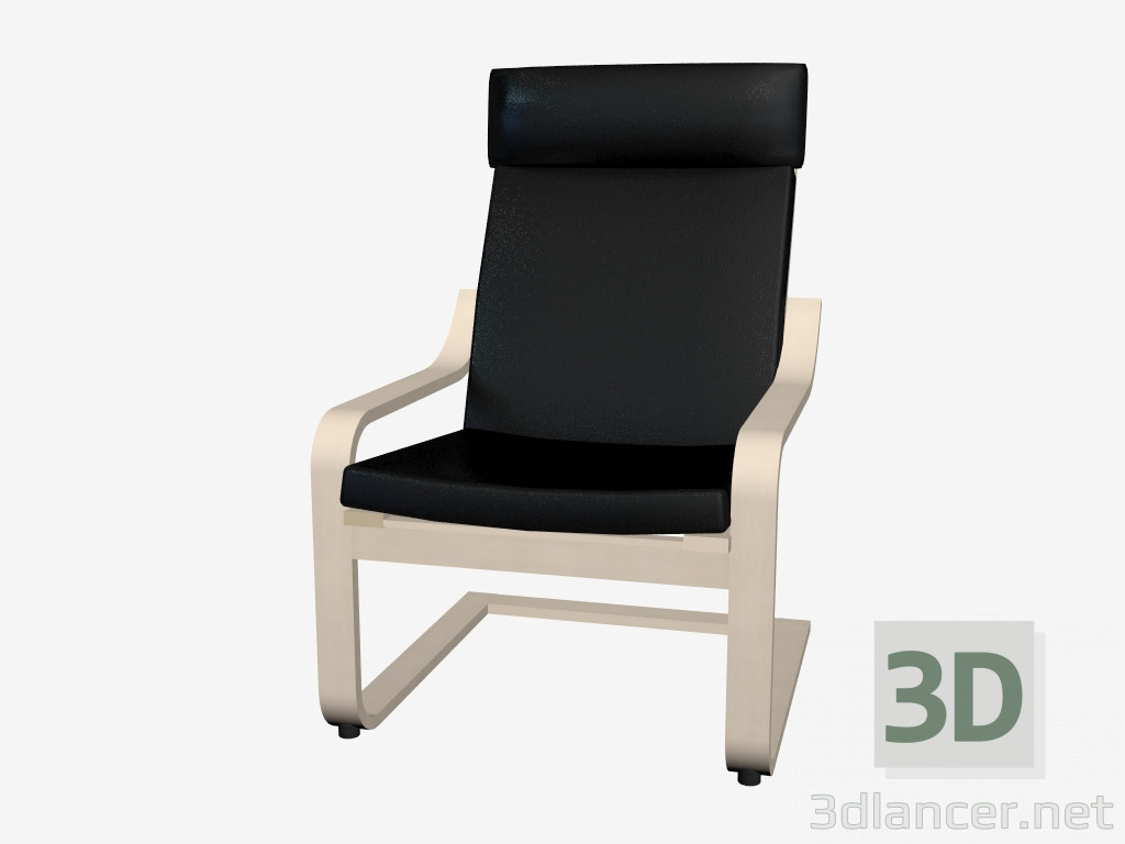 modèle 3D Fauteuil poang 2 - preview