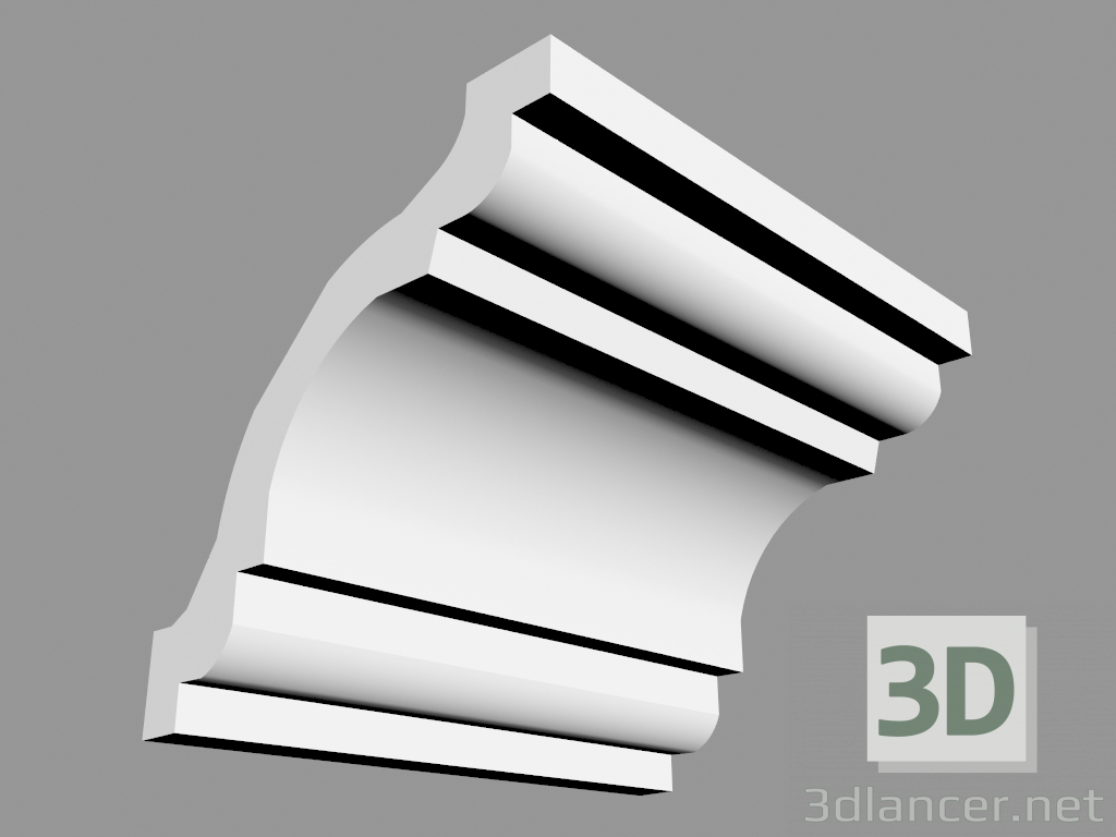 3d model Cornice СХ123 (8 x 8 cm) - vista previa