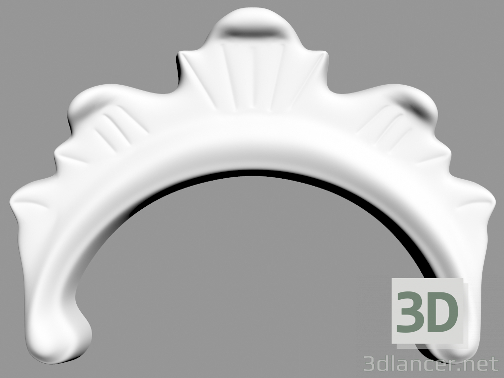 Modelo 3d Decoração de parede (F33) - preview