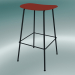 modèle 3D Tabouret de bar avec base en tube de fibre (H 75 cm, Dusty Red, Black) - preview