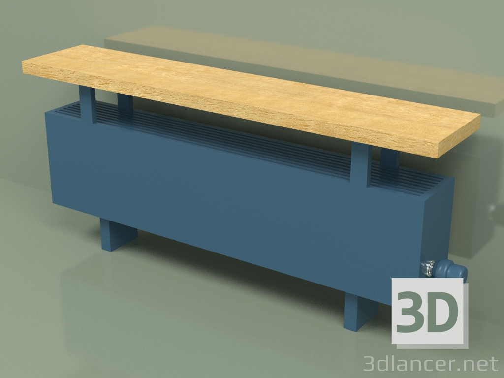 modello 3D Convector - Aura Bench (240x1000x146, RAL 5001) - anteprima