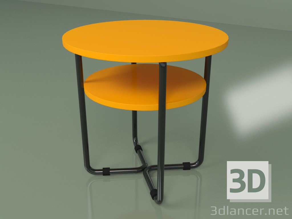 3D Modell Couchtisch (orange) - Vorschau