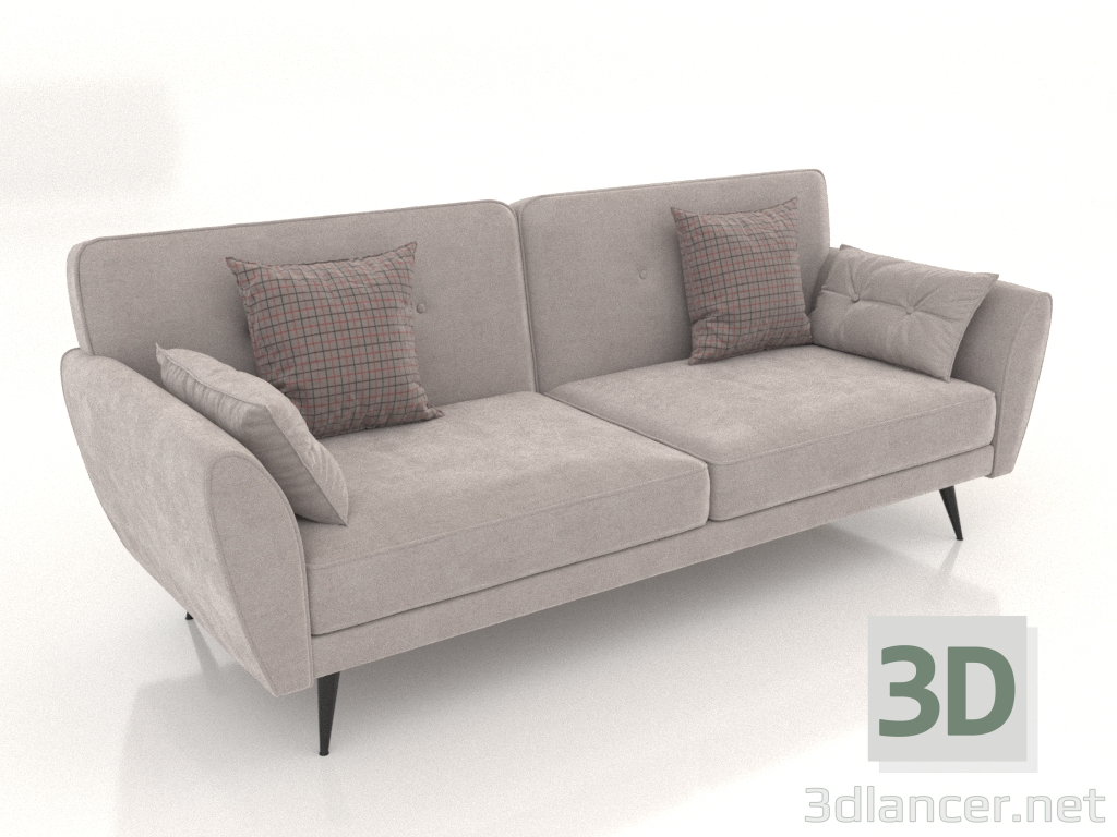 modello 3D Divano letto Edimburgo (crema) - anteprima