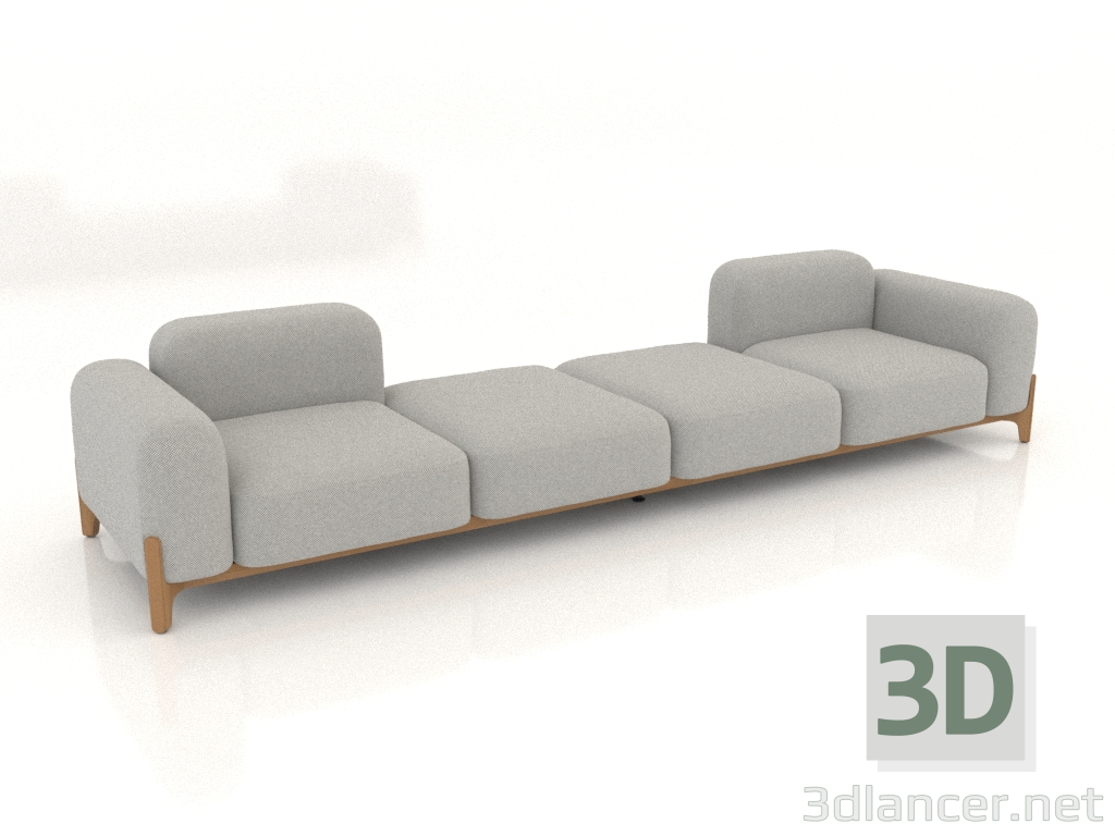 3D Modell Modulares Sofa (Komposition 18) - Vorschau