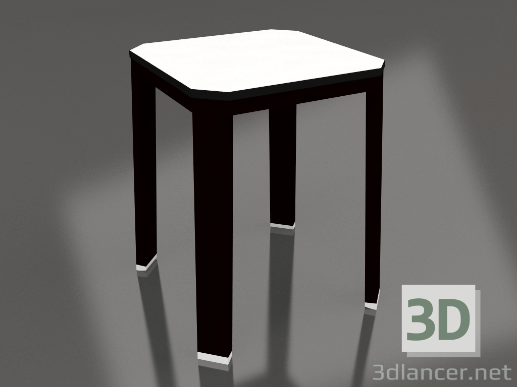 Modelo 3d Banqueta baixa (preta) - preview