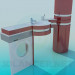 3d model Lavabo con contador - vista previa