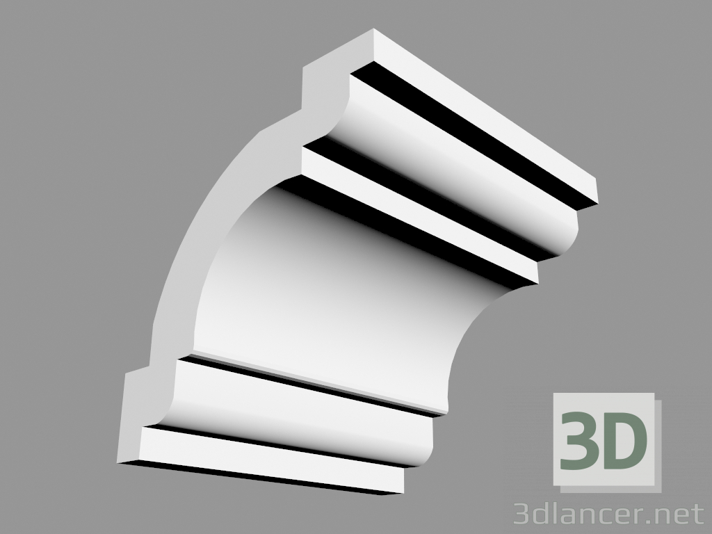 modello 3D Cornice СХ124 (4,9 x 4,9 cm) - anteprima