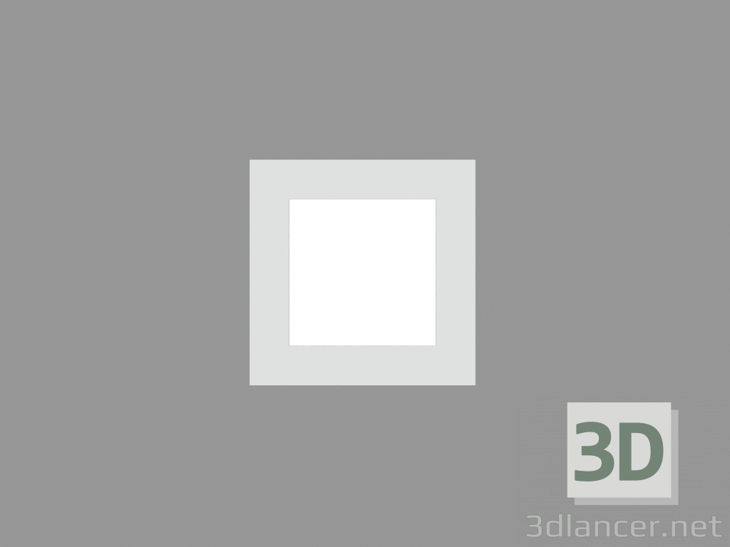 3D modeli Tavan lambası MINIZIP DOWNLIGHT SQUARE (S5892) - önizleme