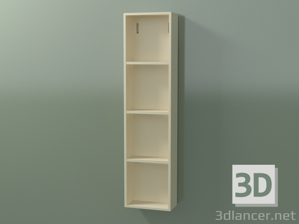 modèle 3D Meuble haut encastrable (8DUAEA01, Bone C39, L 24, P 12, H 96 cm) - preview