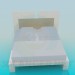 Modelo 3d Cama dupla - preview