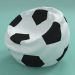 3d Football pouffe model buy - render