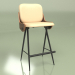 3d model Semi-bar chair Isla (beige) - preview