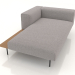 3D Modell Chaiselongue mit Armlehne und Ablage links - Vorschau