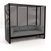 3d model Al Fresco sofa with aluminum frame (Black) - preview