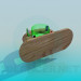 3d model Wooden toothbrush holder - preview