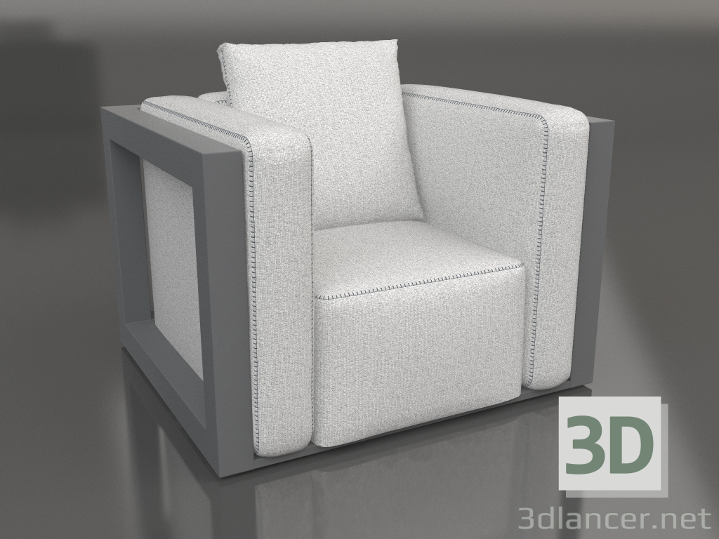 modèle 3D Fauteuil (Anthracite) - preview