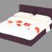 modello 3D Letto matrimoniale Nathalie - anteprima