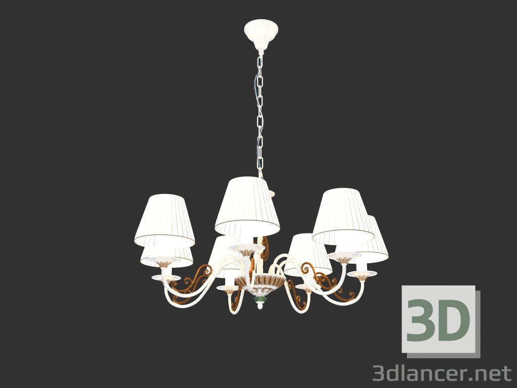 modello 3D Lampadario SUNRISE (ARM290-07-G01) - anteprima