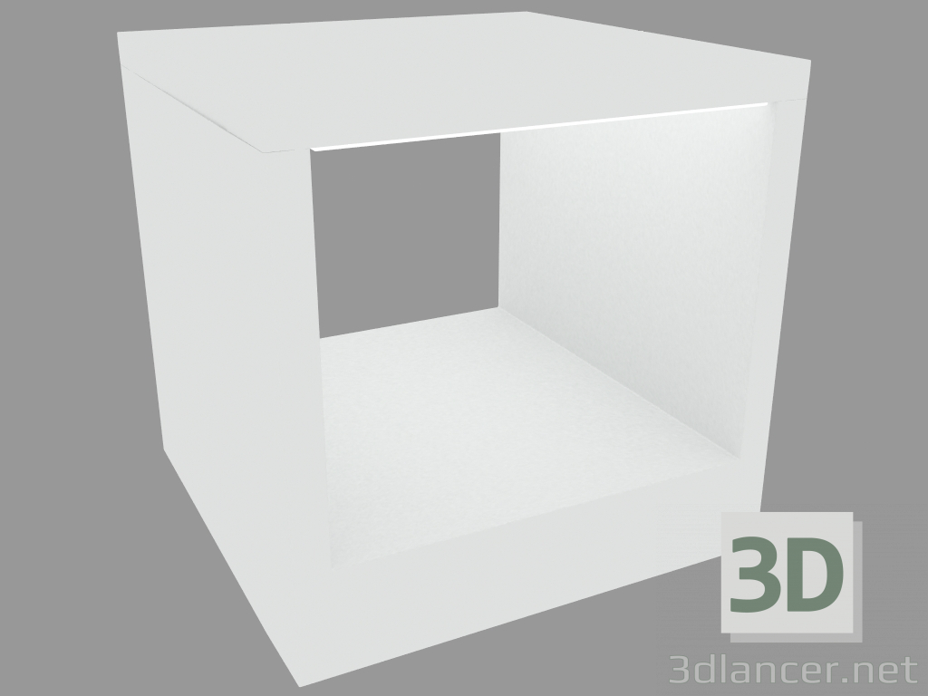 3d model Lámpara de poste MICROKUBE 120 (S6300W) - vista previa