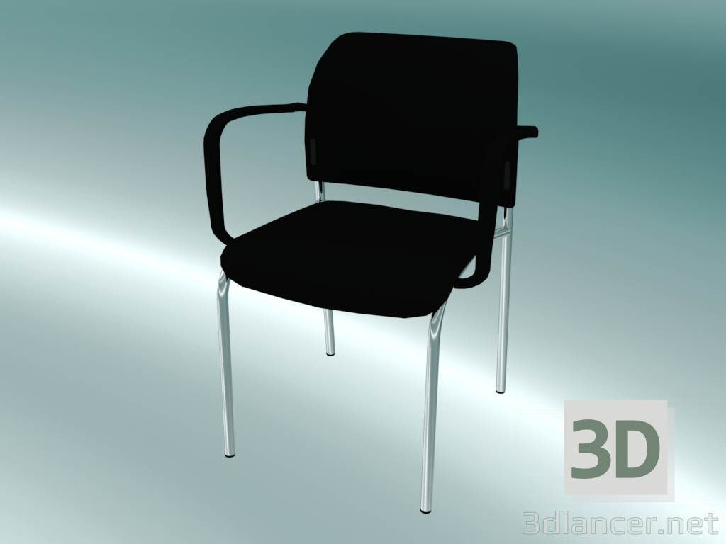 3d model Visitor Chair (550H 2P) - preview