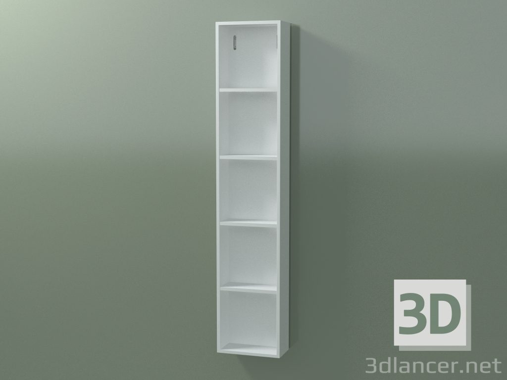 3D Modell Wandschrank (8DUAFA01, Gletscherweiß C01, L 24, P 12, H 120 cm) - Vorschau