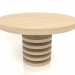 3d model Dining table DT 03 (D=1288x765, wood white) - preview