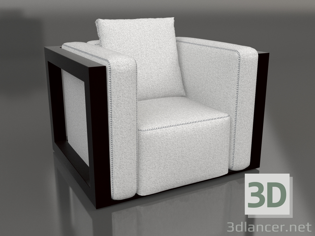 modèle 3D Fauteuil (Noir) - preview