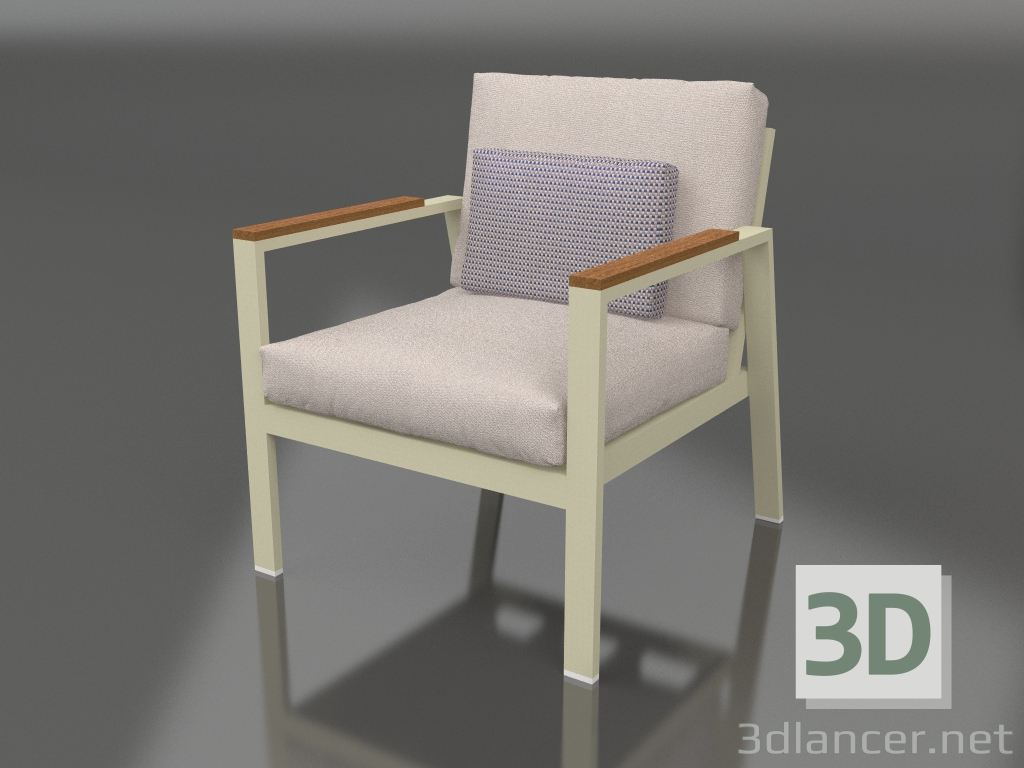 modèle 3D Fauteuil XS (Or) - preview