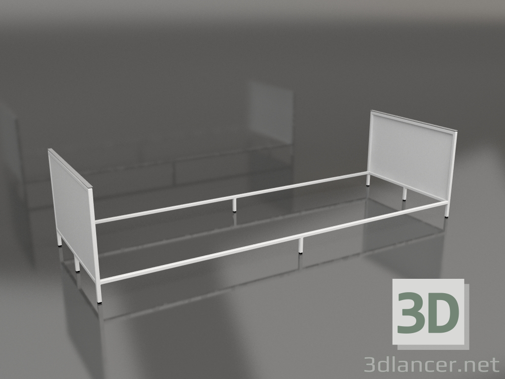 3D modeli 120 kare 4'te Island V1 (gri) - önizleme