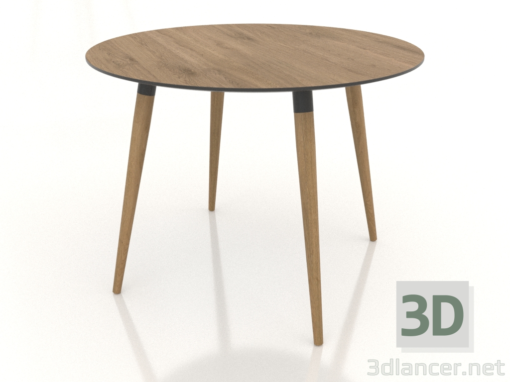Modelo 3d Mesa de jantar BRUNO 1000x1000x750 mm (carvalho natural) - preview