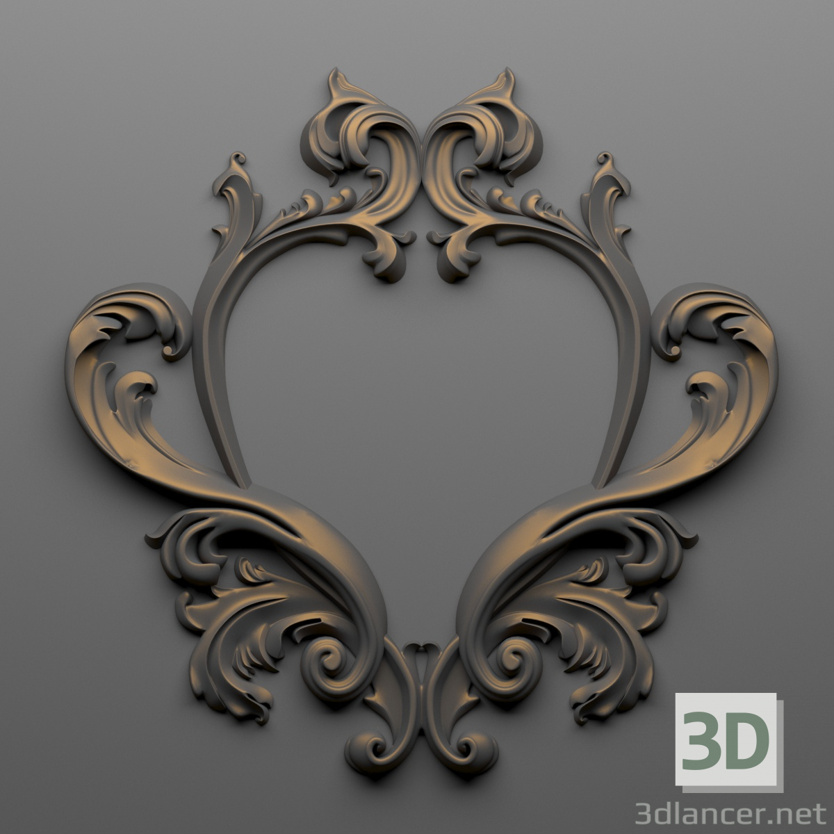 3d Central decor model buy - render