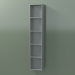 3d model Wall tall cabinet (8DUAFA01, Silver Gray C35, L 24, P 12, H 120 cm) - preview