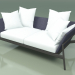 3d model Sofa 002 (Metal Smoke, Batyline Blue) - preview