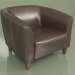 3d model Sillón Oxford (cuero marrón) - vista previa