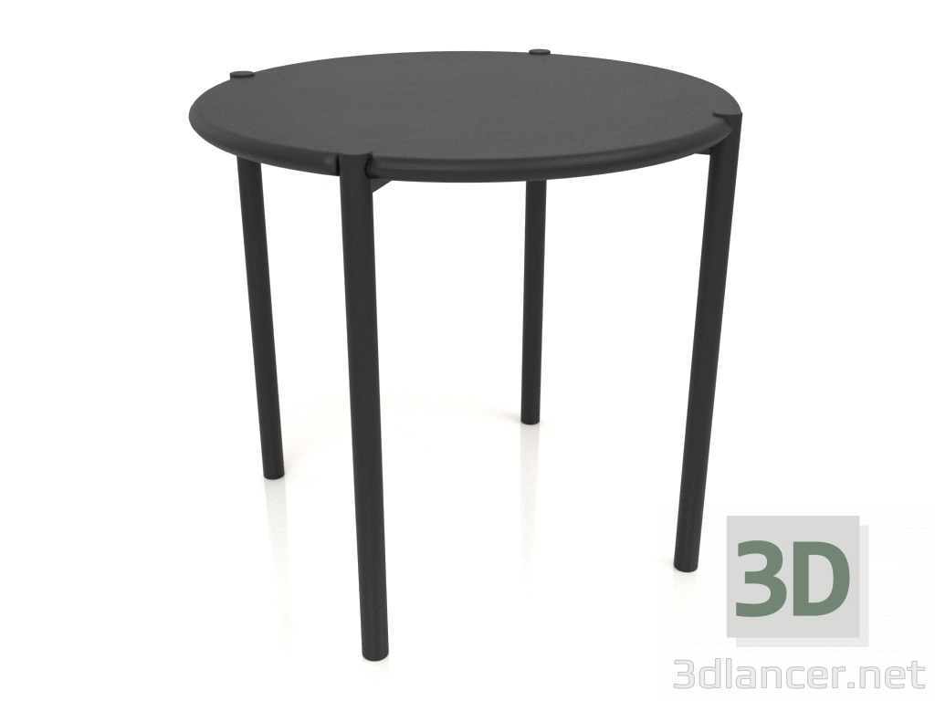 3d model Mesa de comedor DT 08 (extremo redondeado) (D=820x754, madera negra) - vista previa