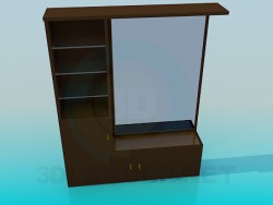 Armoire avec un miroir pour une salle de la