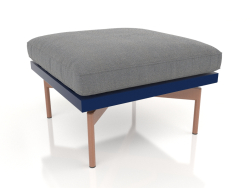 Pouf pour fauteuil club (Bleu nuit)