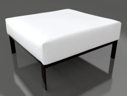 Module canapé, pouf (Noir)